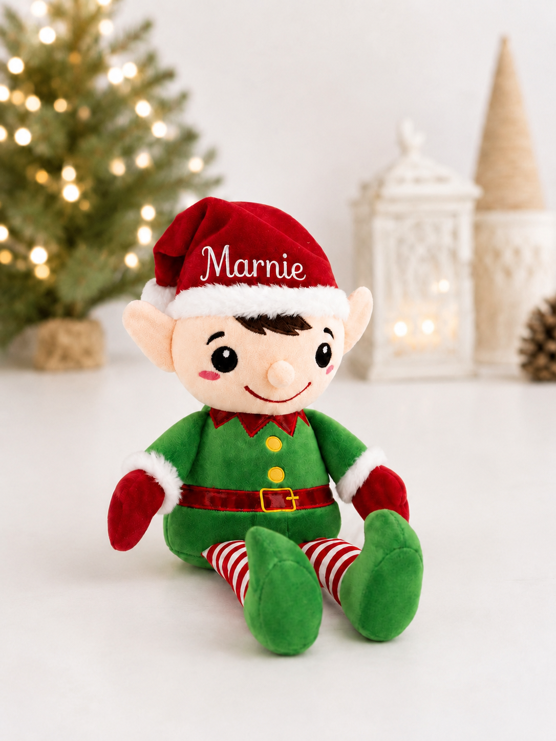 Personalised Christmas Elf & Mug set