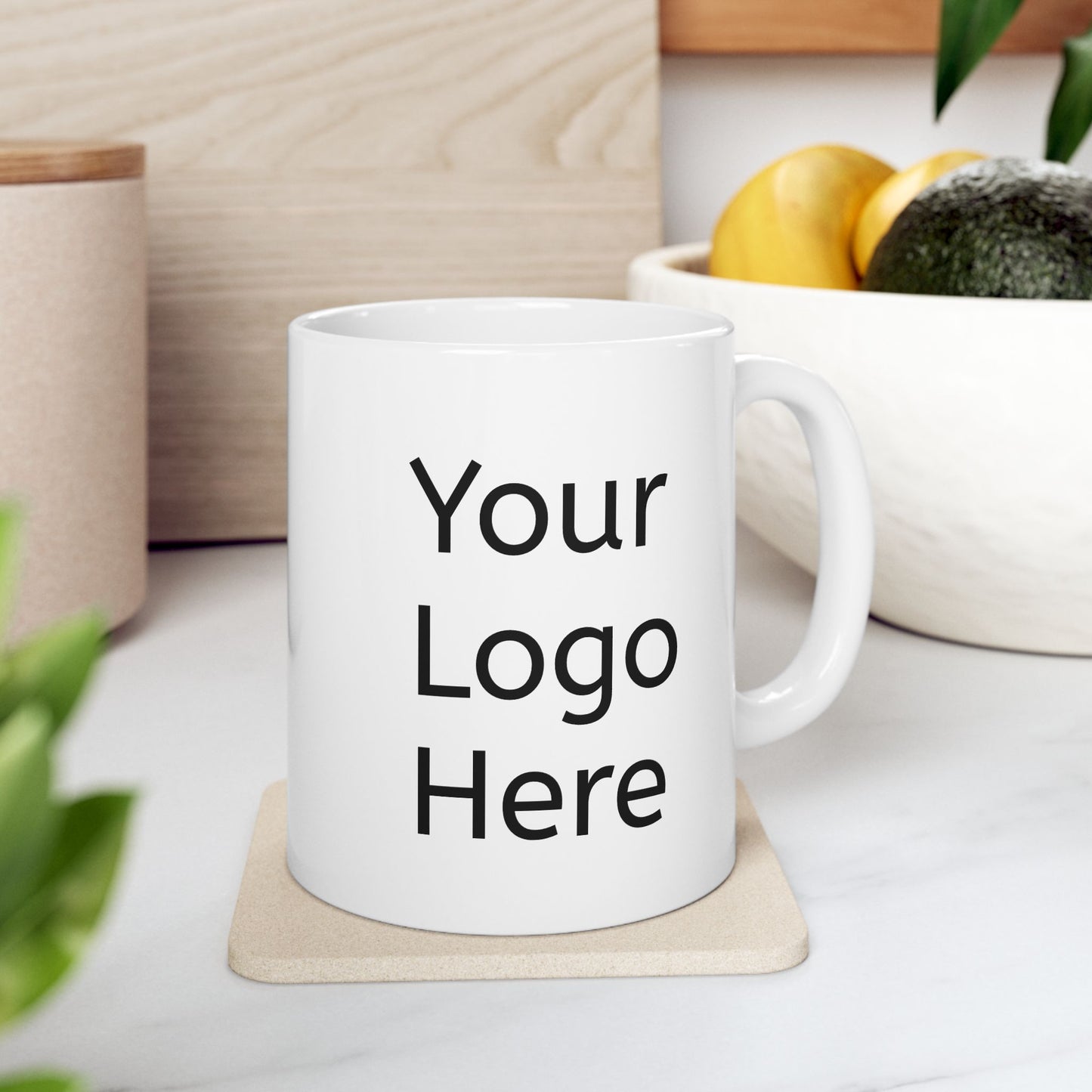 Custom logo mugs