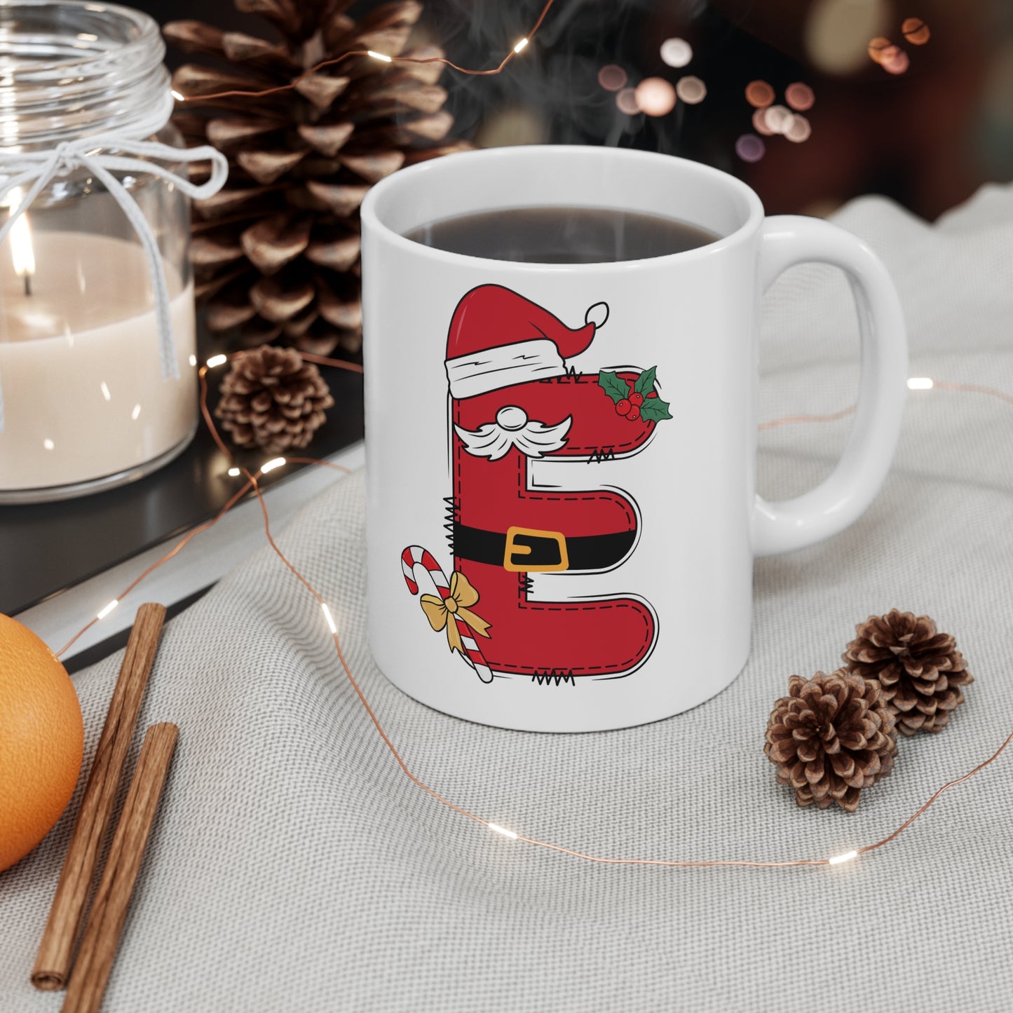 christmas alphabet letter mug gifts