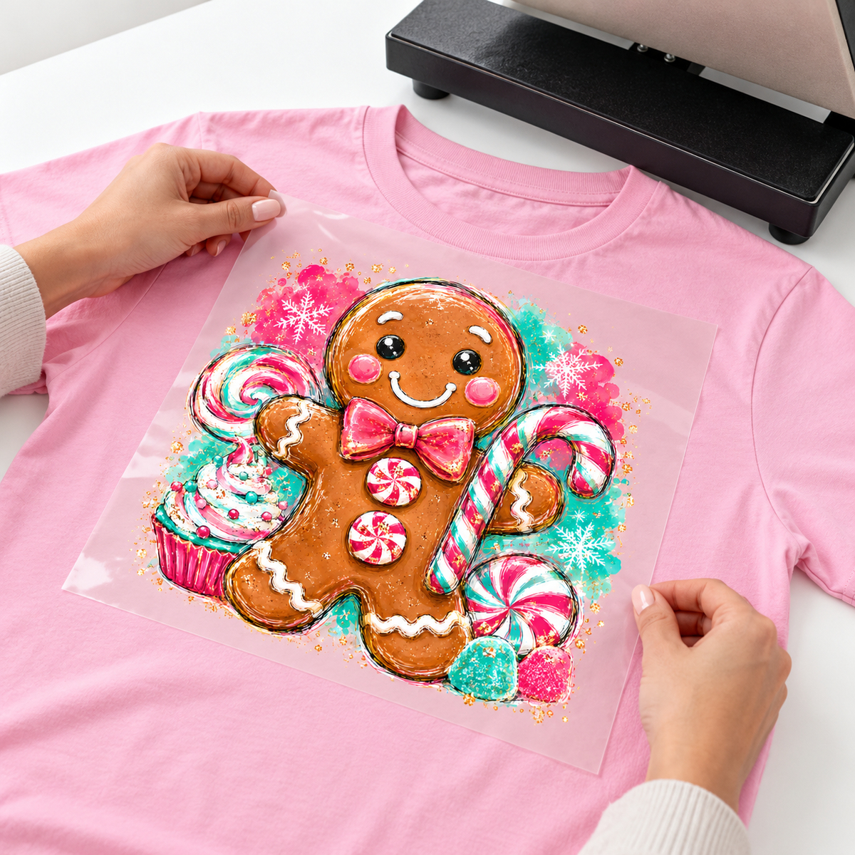 GingerBread DTF transfers Ready to Press
