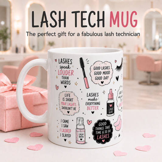 lash tech 11 oz mugs -Lash Boss gifts