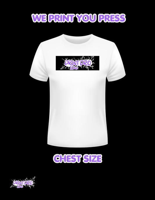 DTF chest print transfer