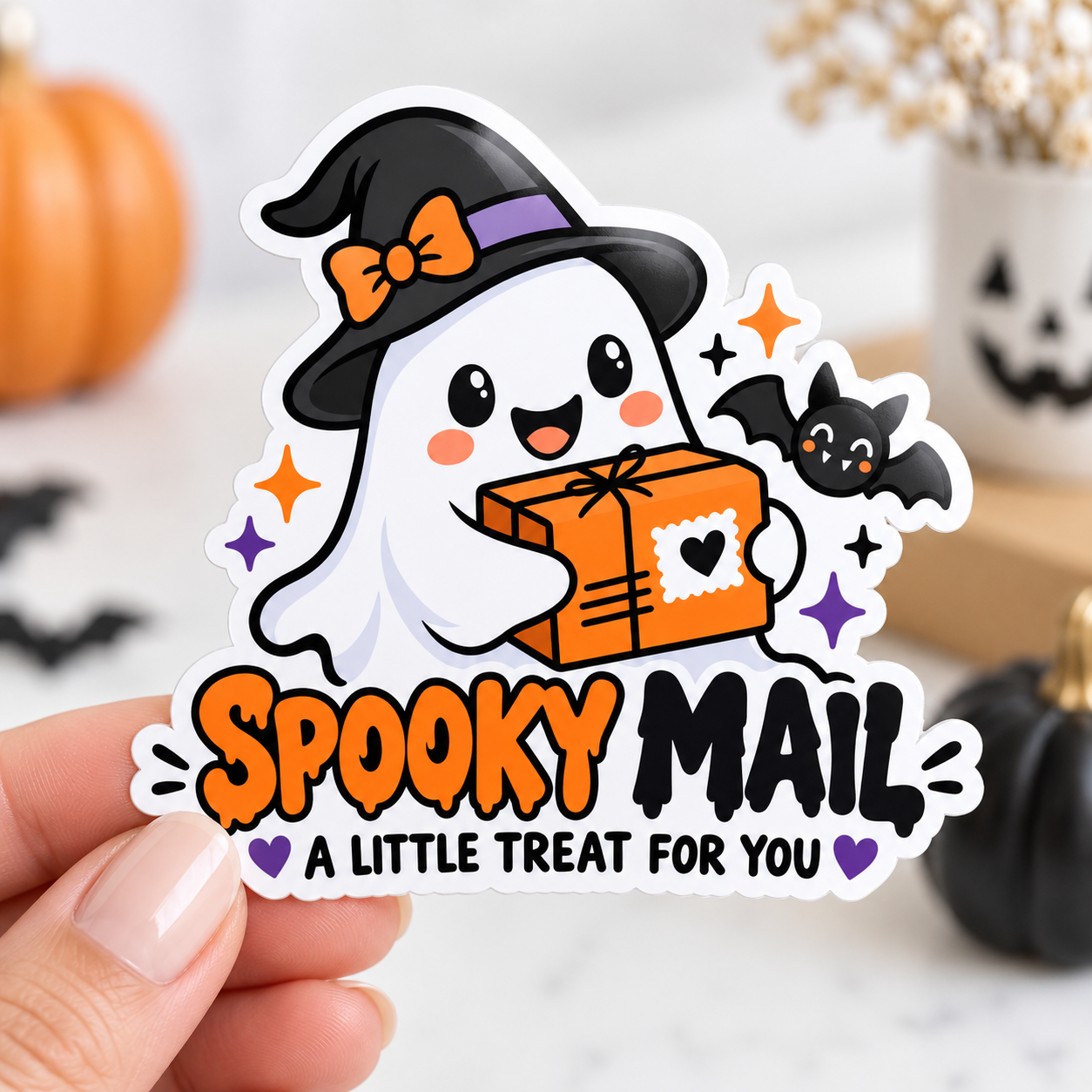 Spooky Mail Halloween Die cut stickers