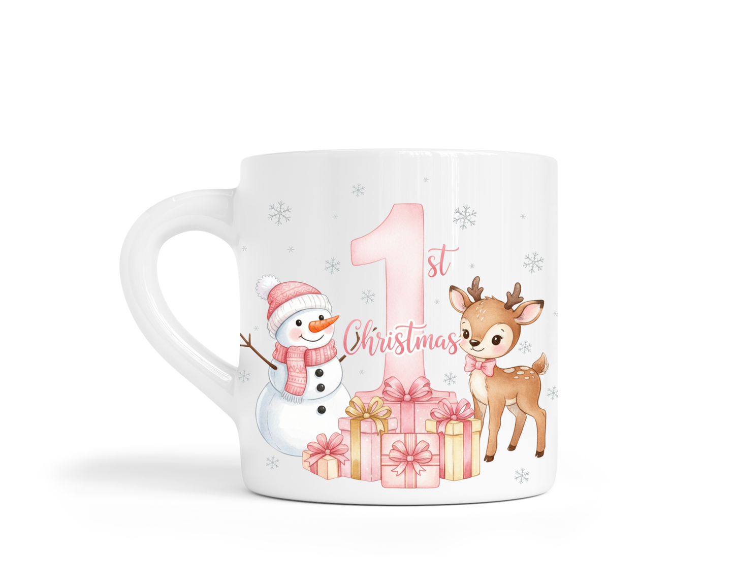 Pink my first christmas 6oz mug gifts