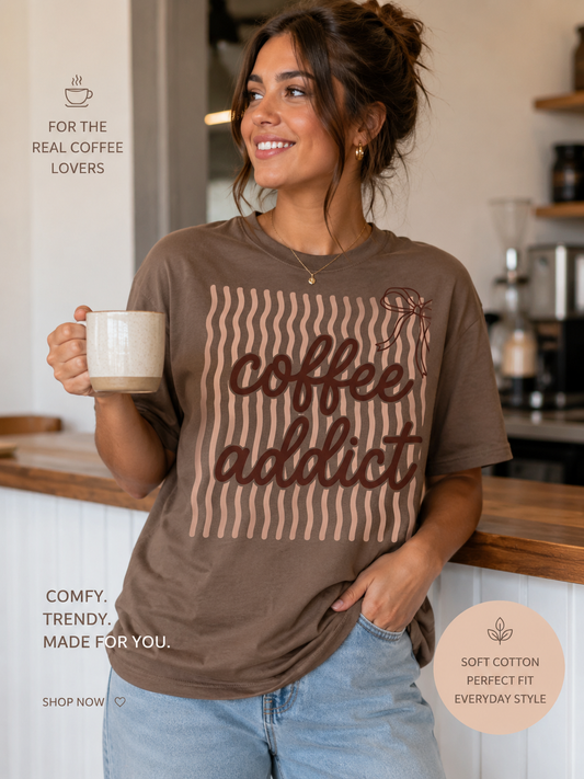 Coffee Addict tshirt |The perfect Tee
