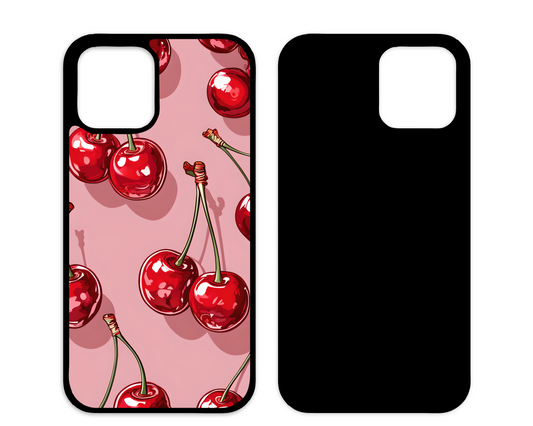 red cherry design phone case