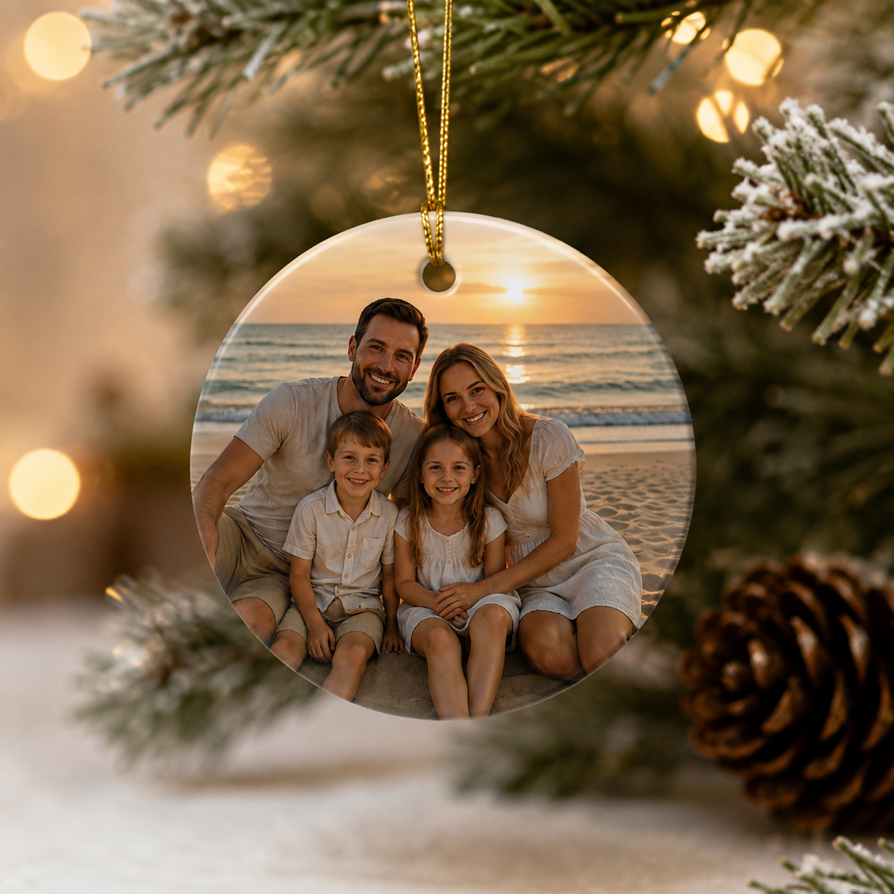 Personalised Photo Christmas Ornament