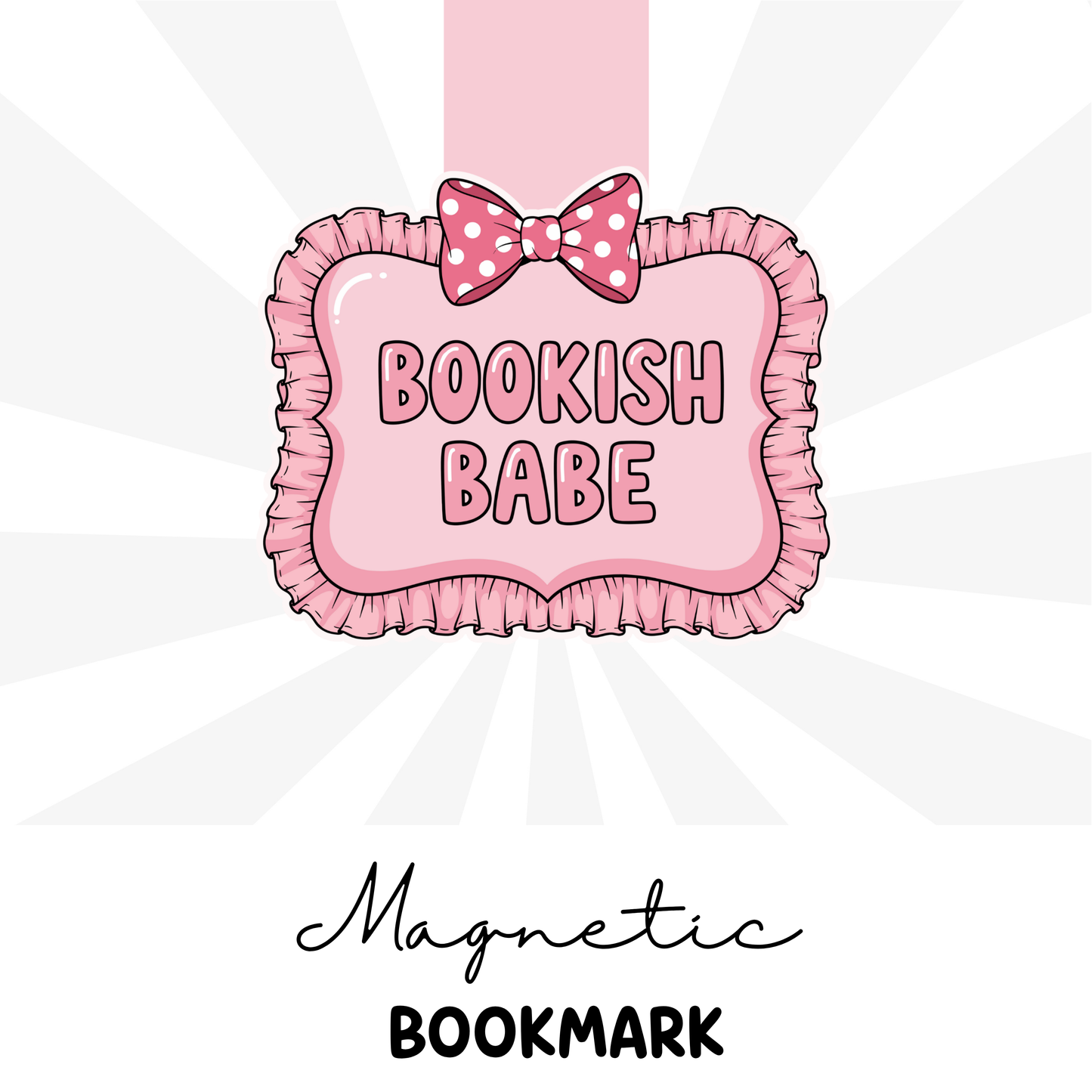 bookish babe magnetic bookmark