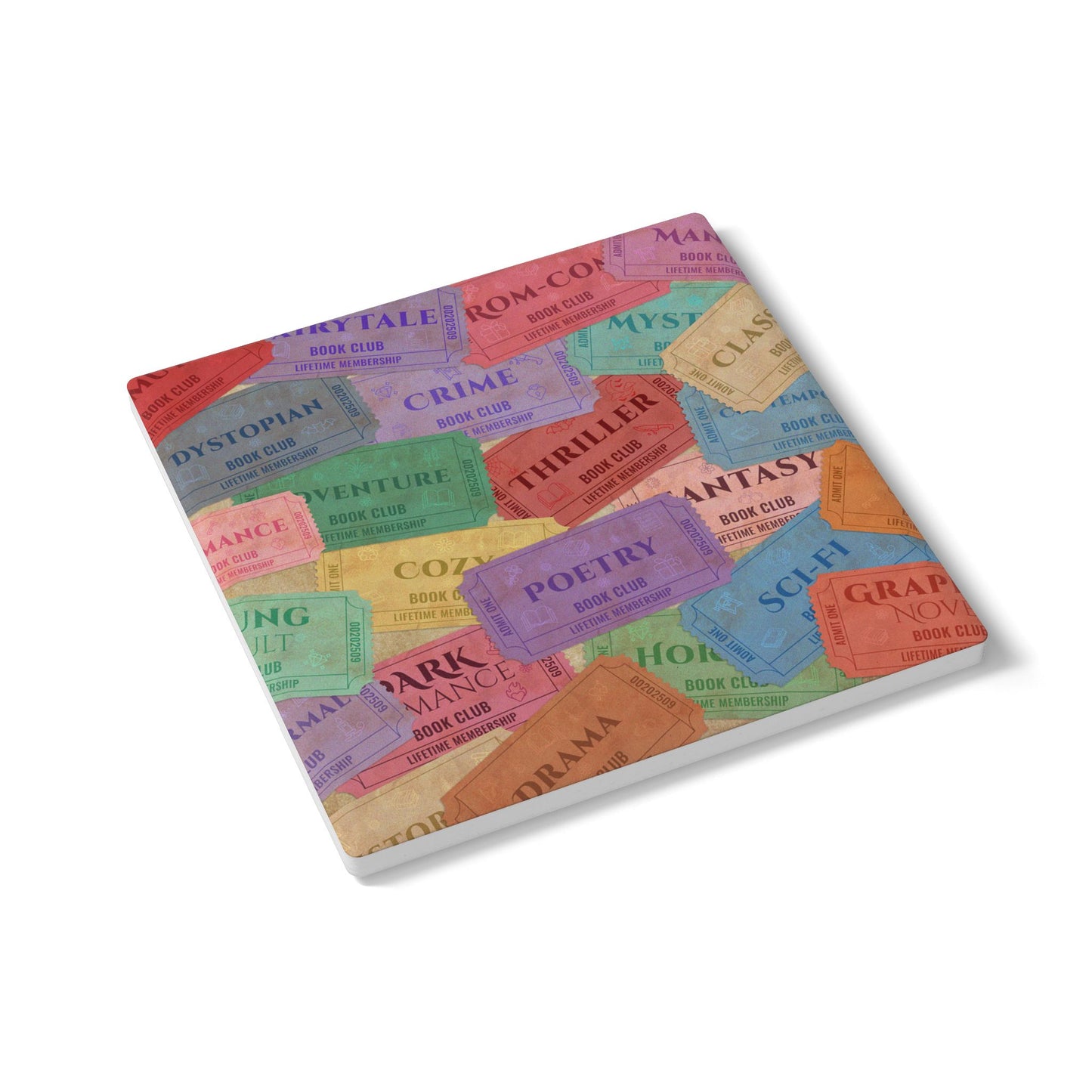 bookish ceramic coasters