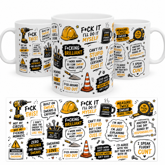 Builders swear word mugs