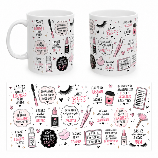 lash tech 11 oz mugs -Lash Boss gifts