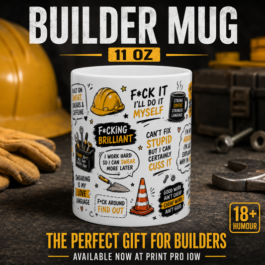 Builders swear word mugs