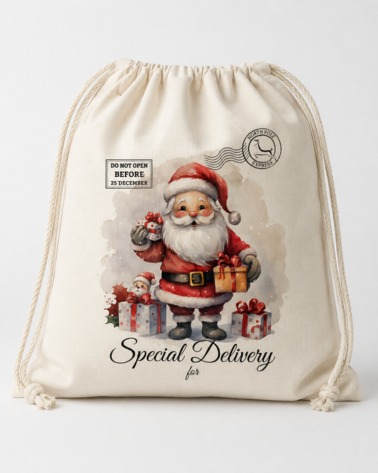 Personalised Christmas Santa Sack – Special Delivery