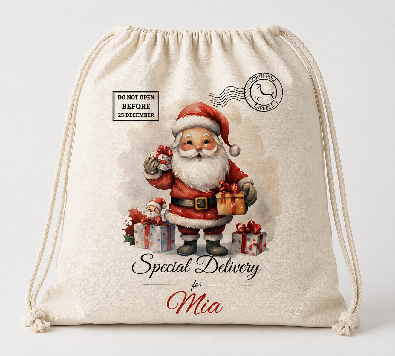 Personalised Christmas Santa Sack – Special Delivery