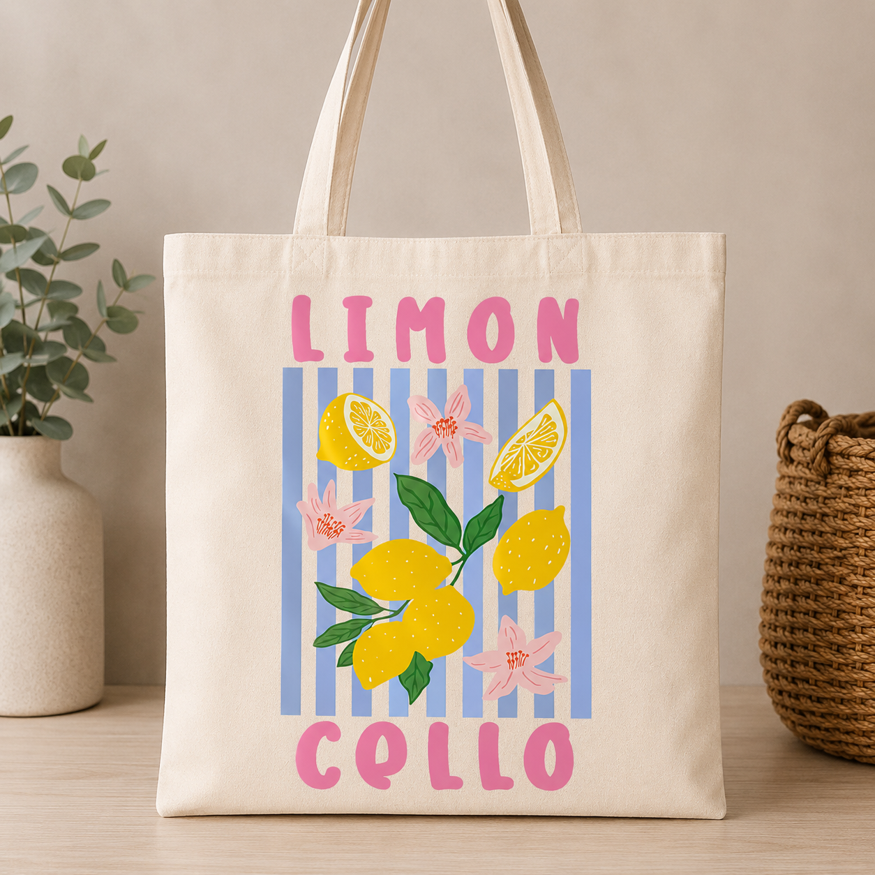 Limoncello Canvas Tote Bags
