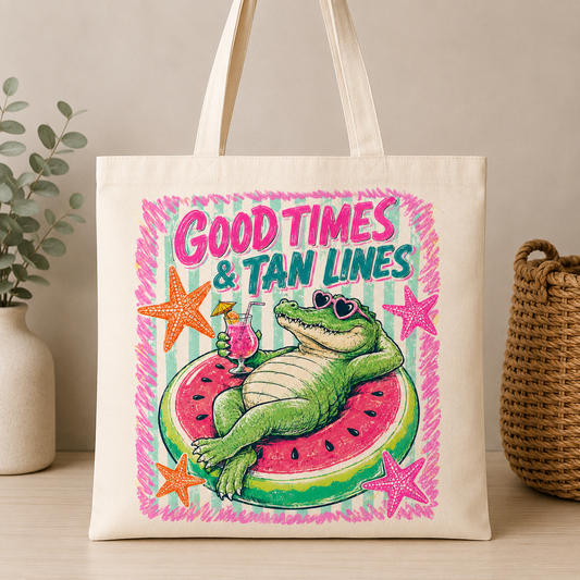 Good Times and Tan lines |Tote Bags