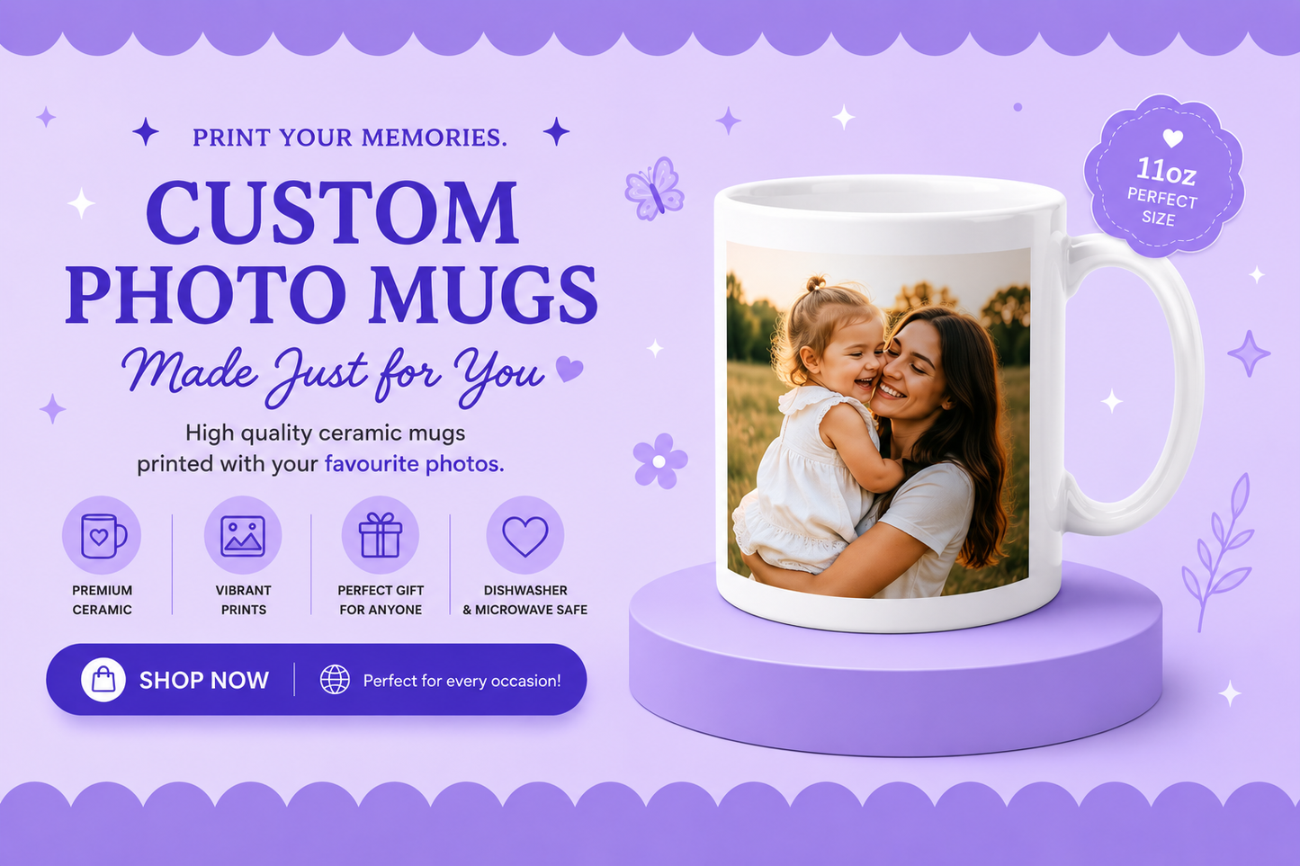 custom photo mugs 11 oz ceramic mug gifts