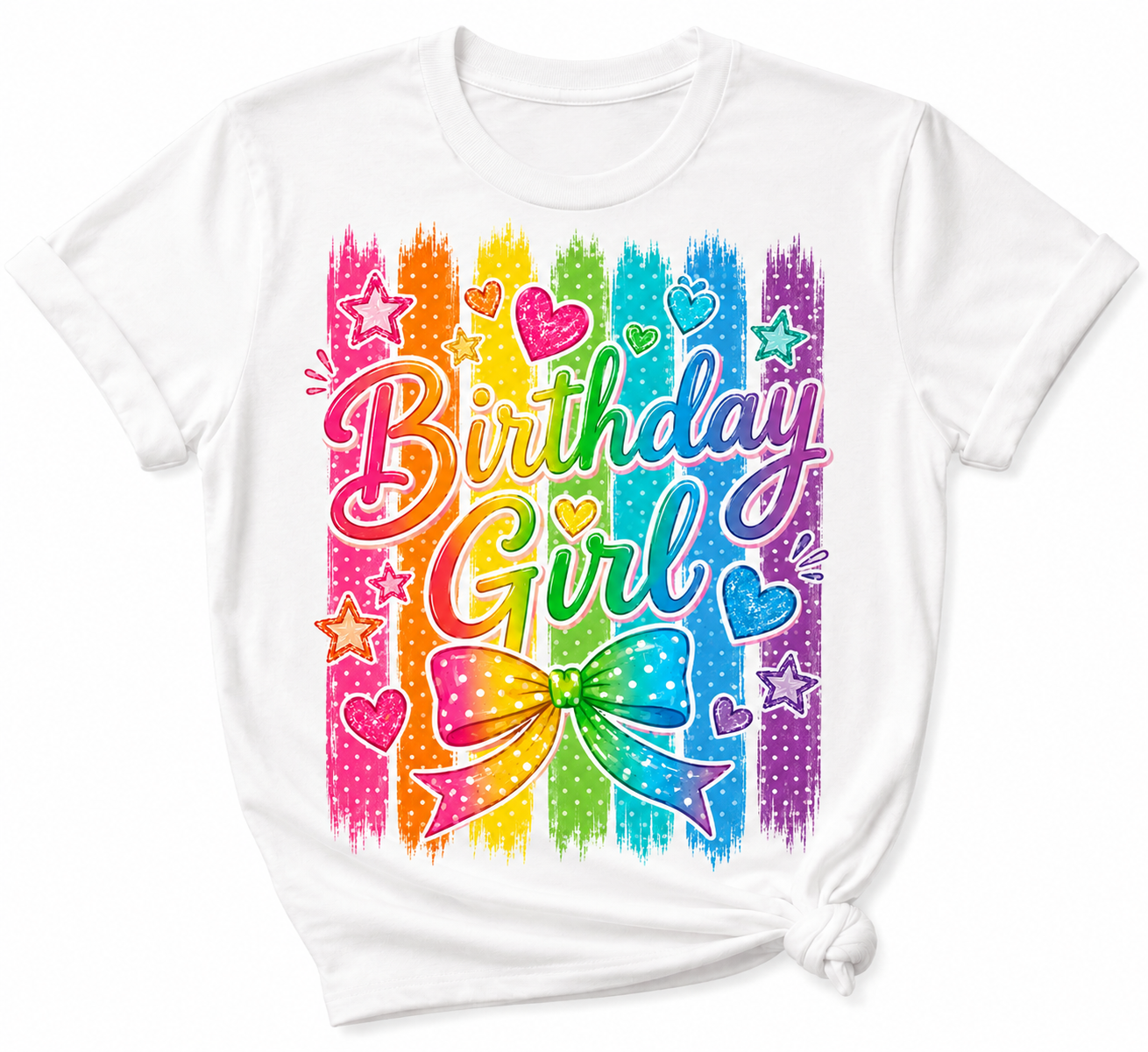 Birthday Girl Rainbow T-shirts
