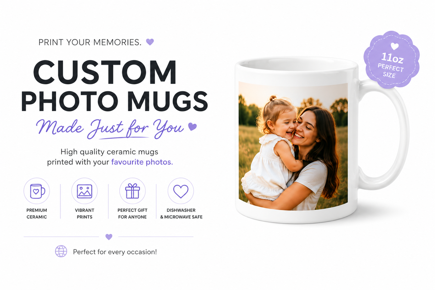 custom photo mugs 11 oz ceramic mug gifts