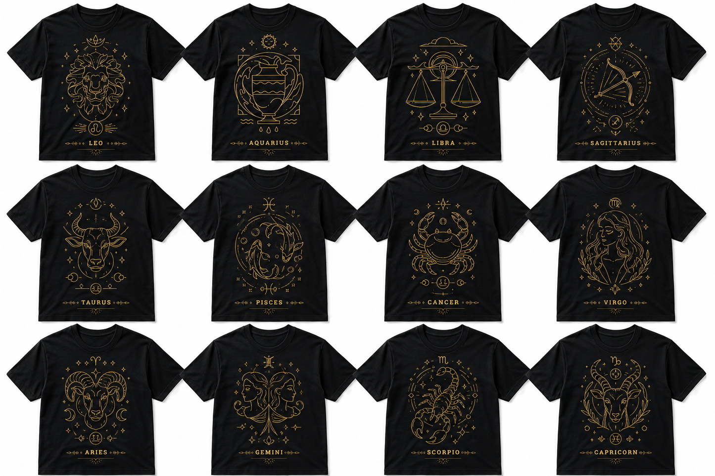 Zodiac Collection Adult T-shirts