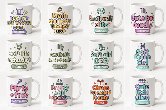zodiac personality quote mugs