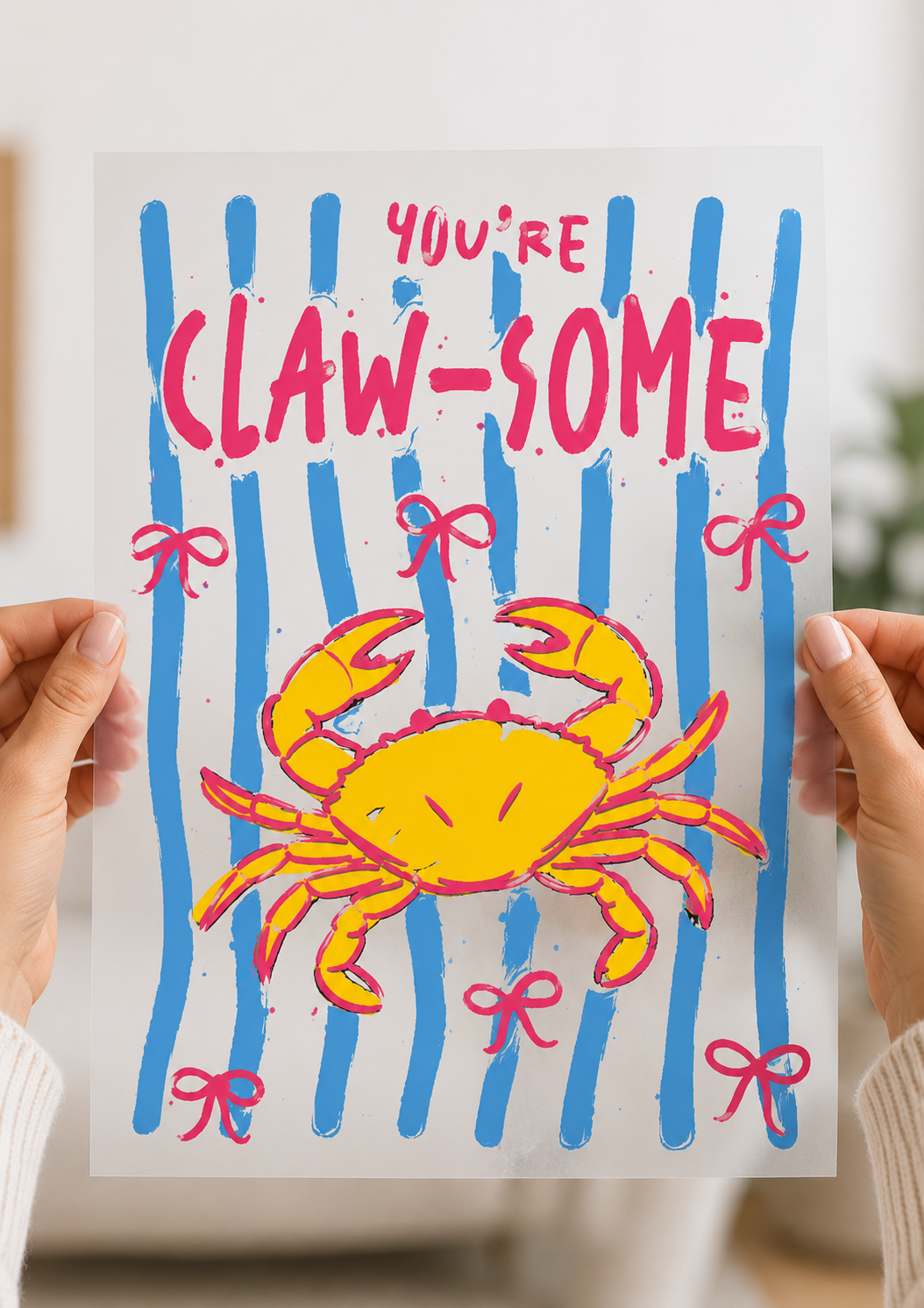 You're Claw-some dtf transfer |ready to press