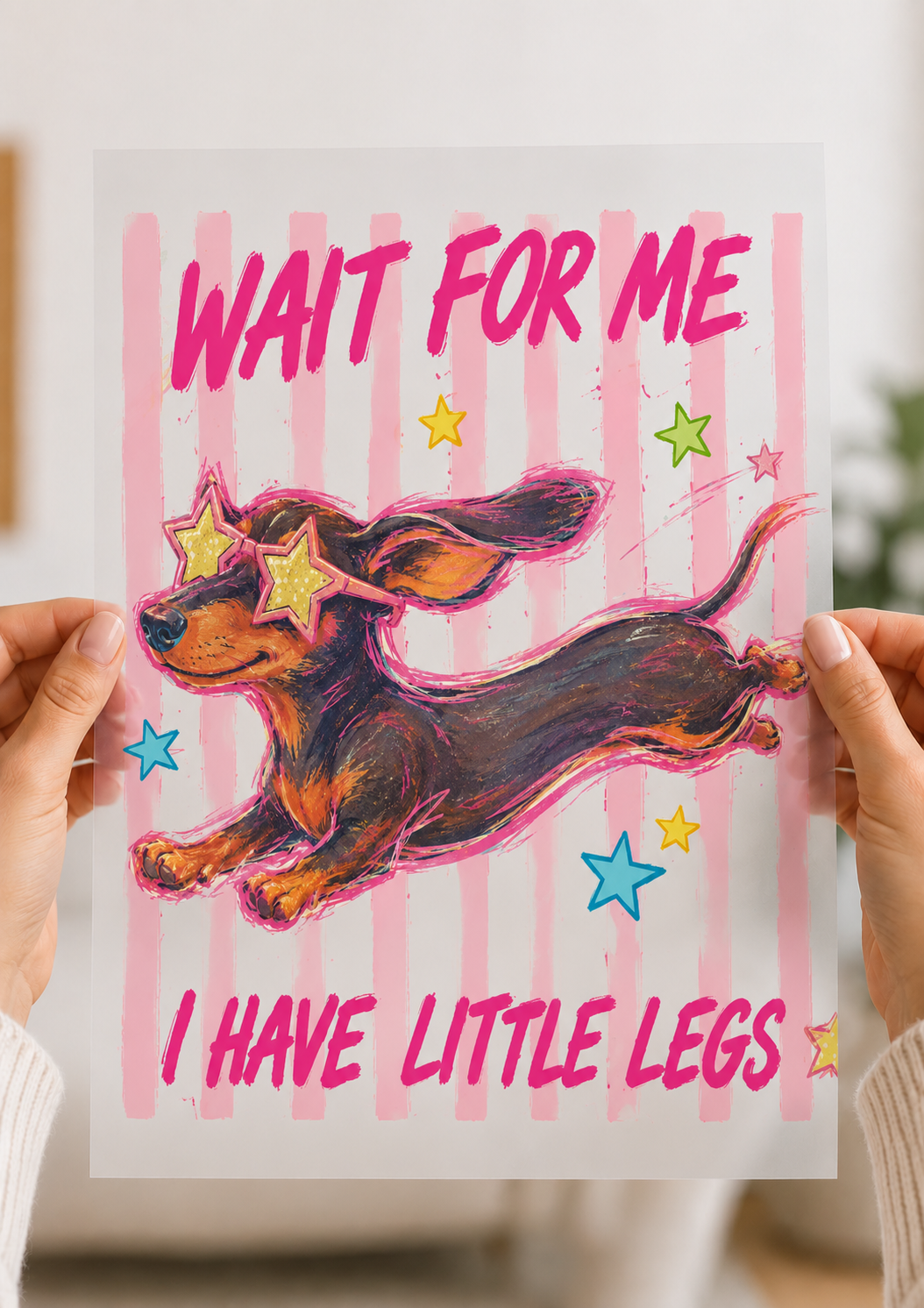 Wait For me ,I have little Legs dtf transfer |ready to press