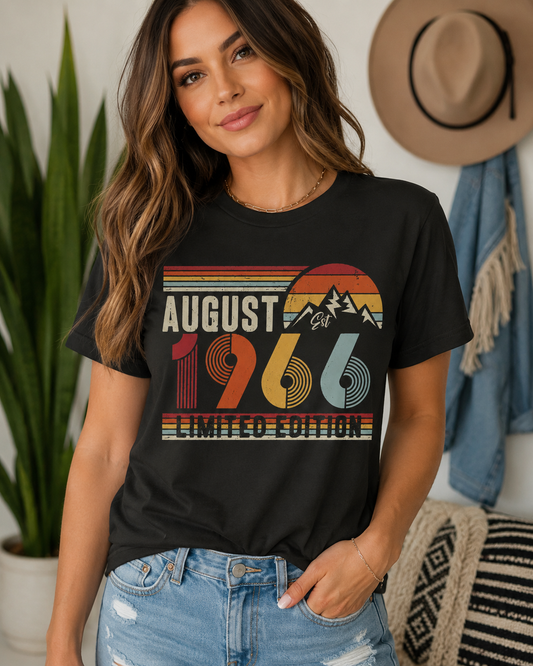 limited edition birthday t-shirts birth month and year