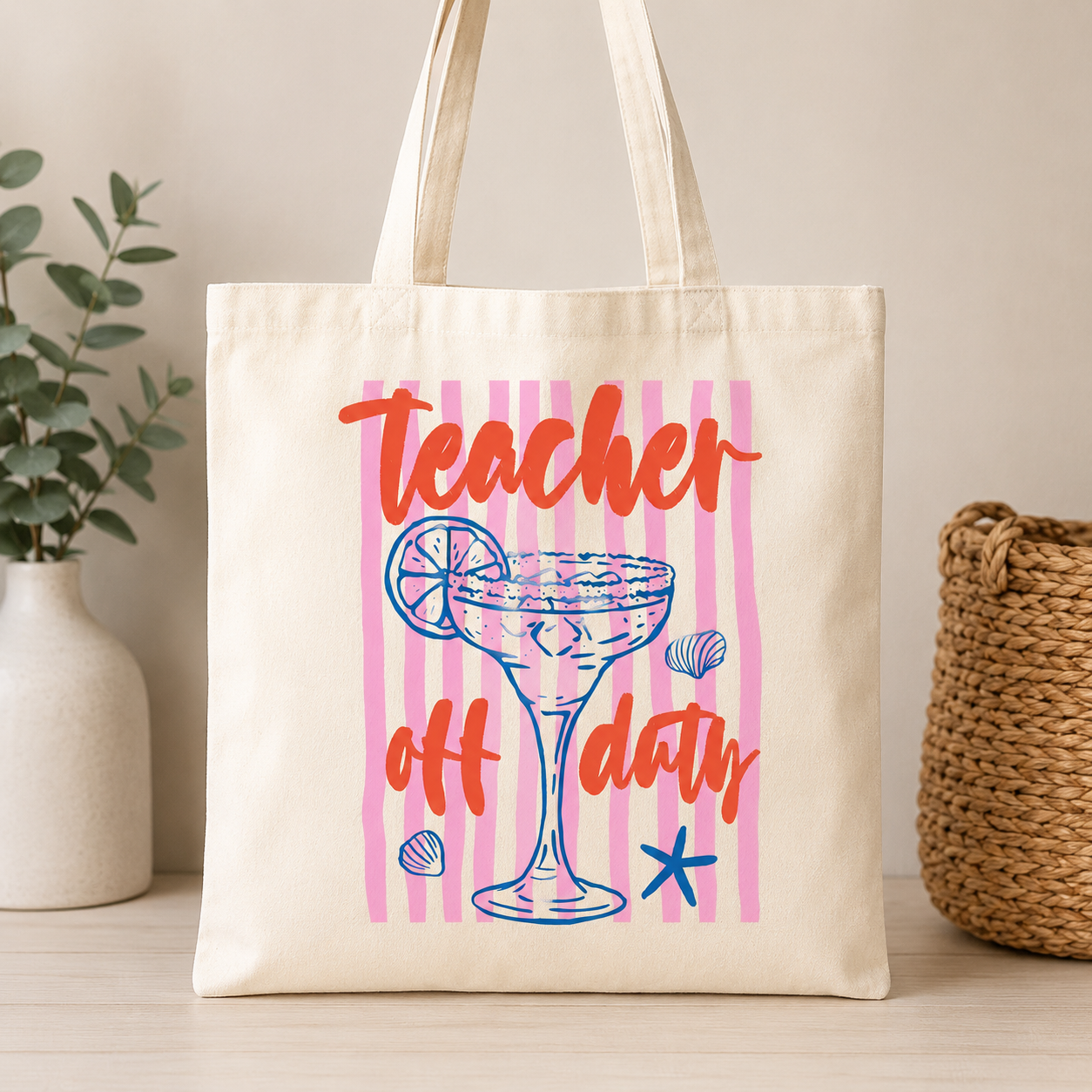 Teacher off Duty Tote Bags
