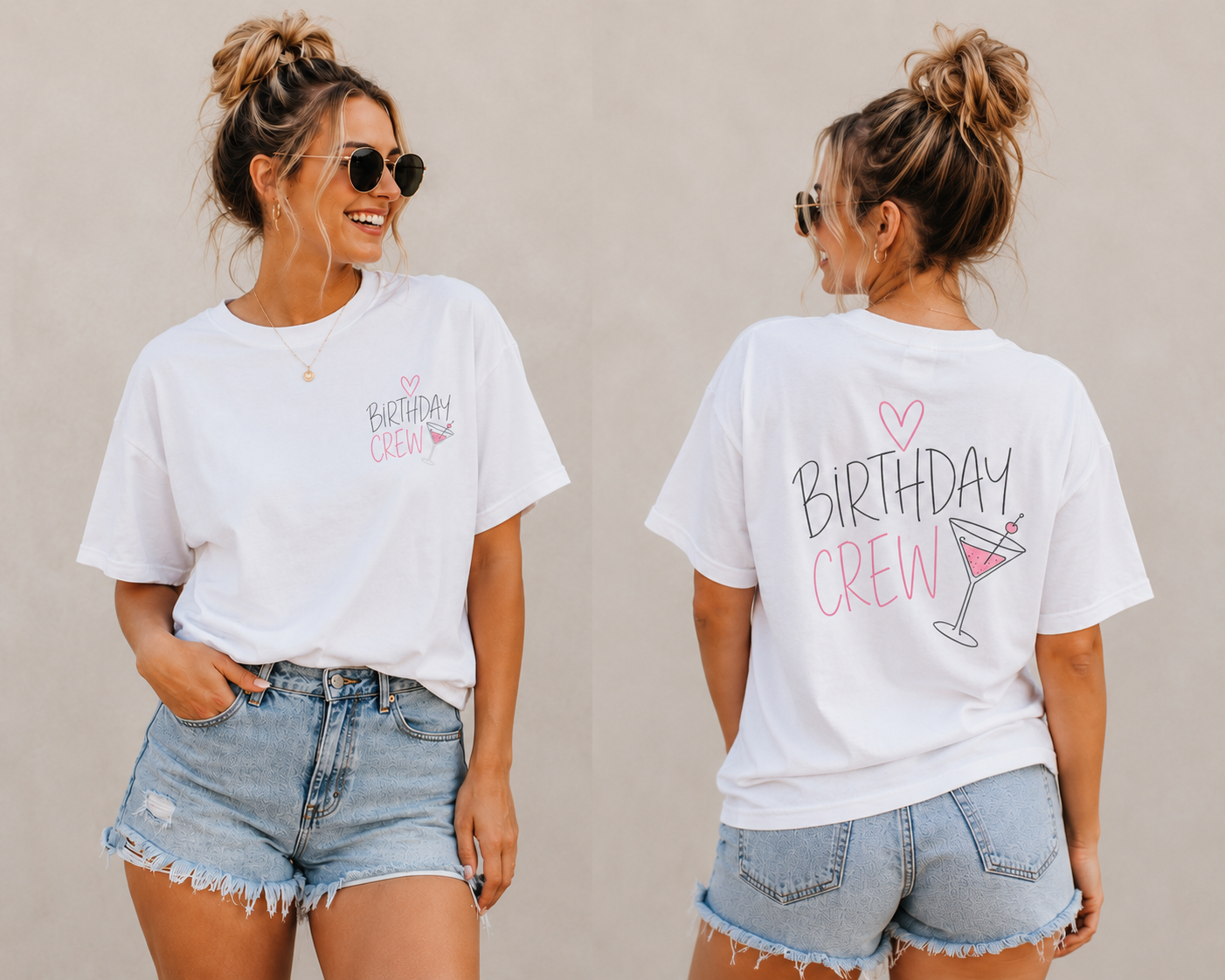 Birthday crew matching T-shirts