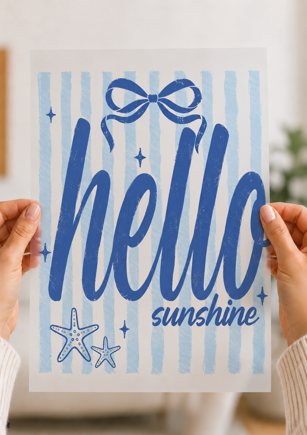 Hello Sunshine DTF transfer | ready to press