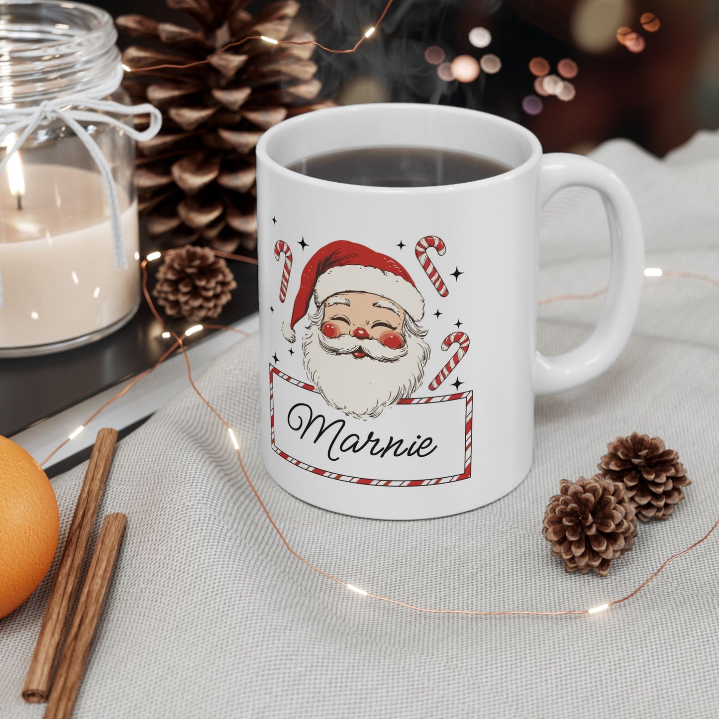 santa personalised Christmas mug gifts