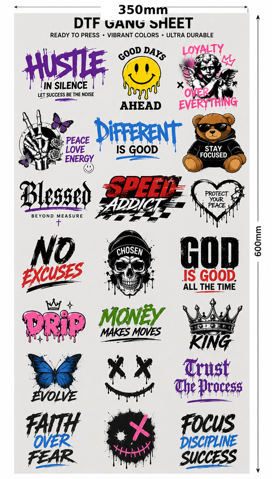 DTF Gang sheet