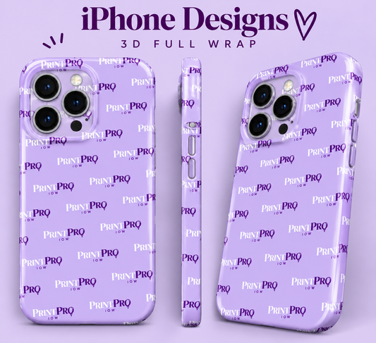iPhone Custom Logo Phone case Full Wrap