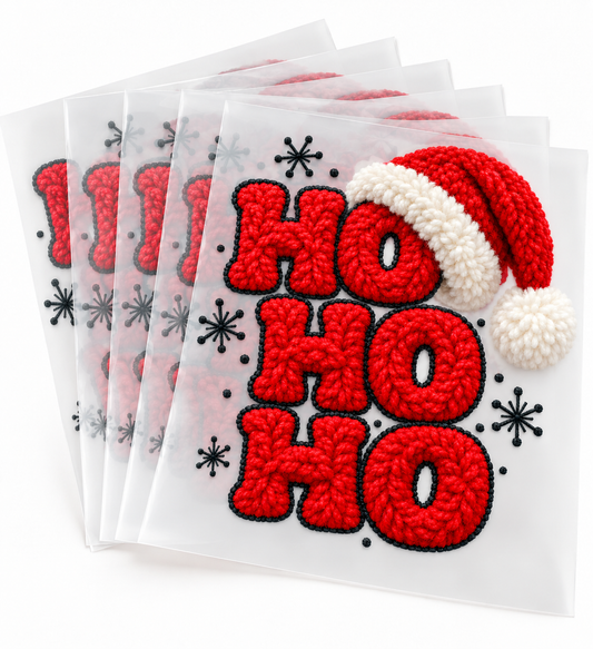 HO HO HO  DTF  tranfers -Ready to press