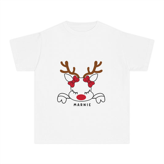 personalised girl reindeer t-shirts