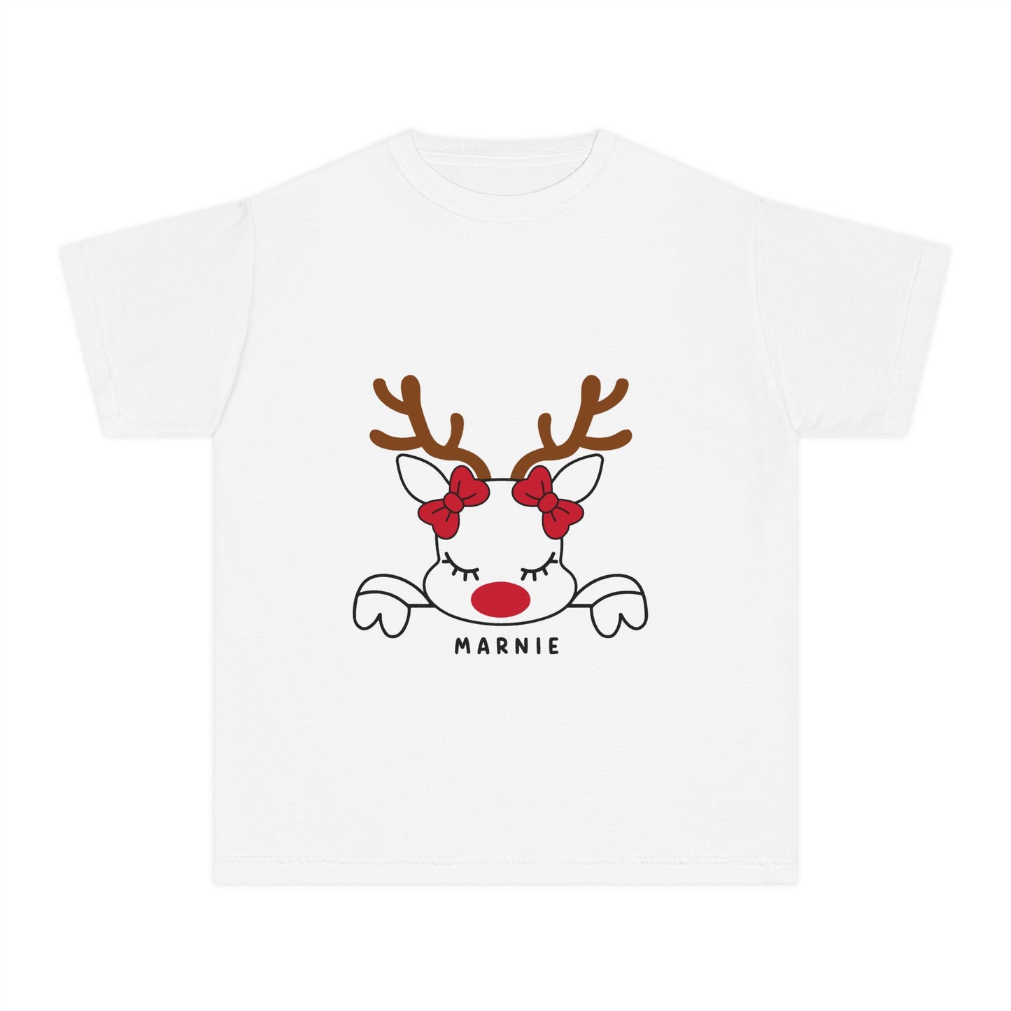 personalised girl reindeer t-shirts