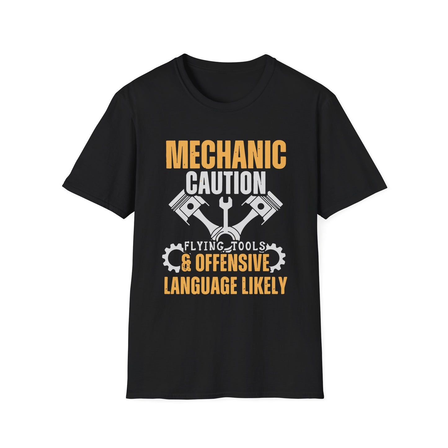 Mechanic caution offensive language likely t-shirts