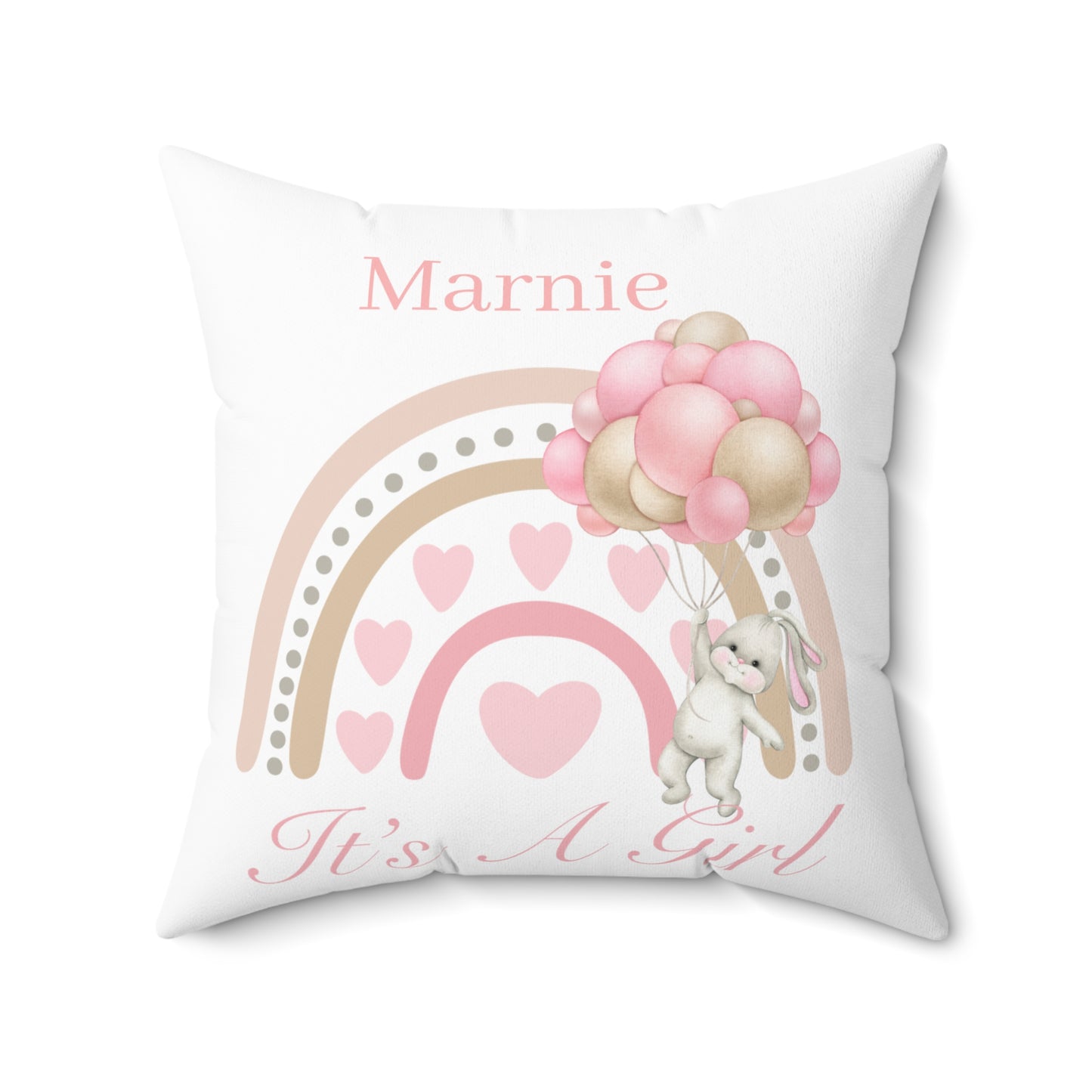 personalised It's a girl cushion cover