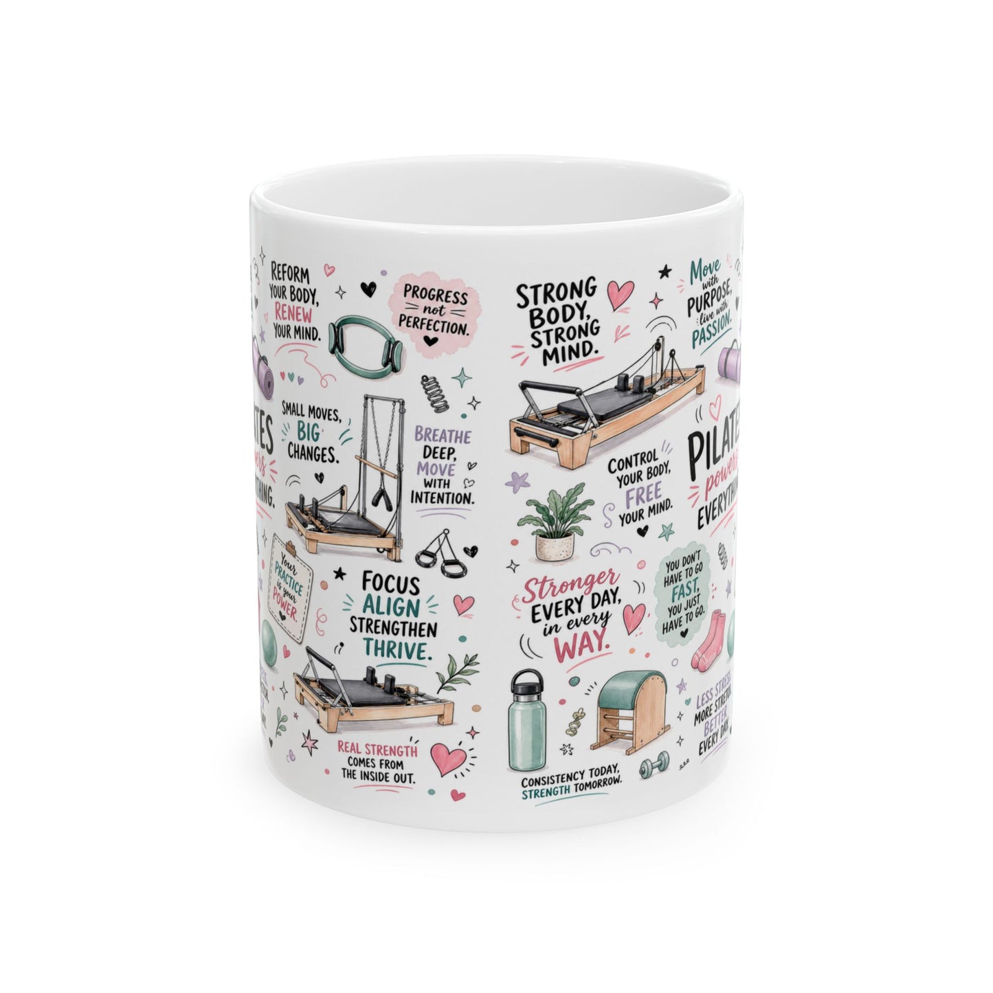 Reformer pilates 11 oz ceramic mug gifts
