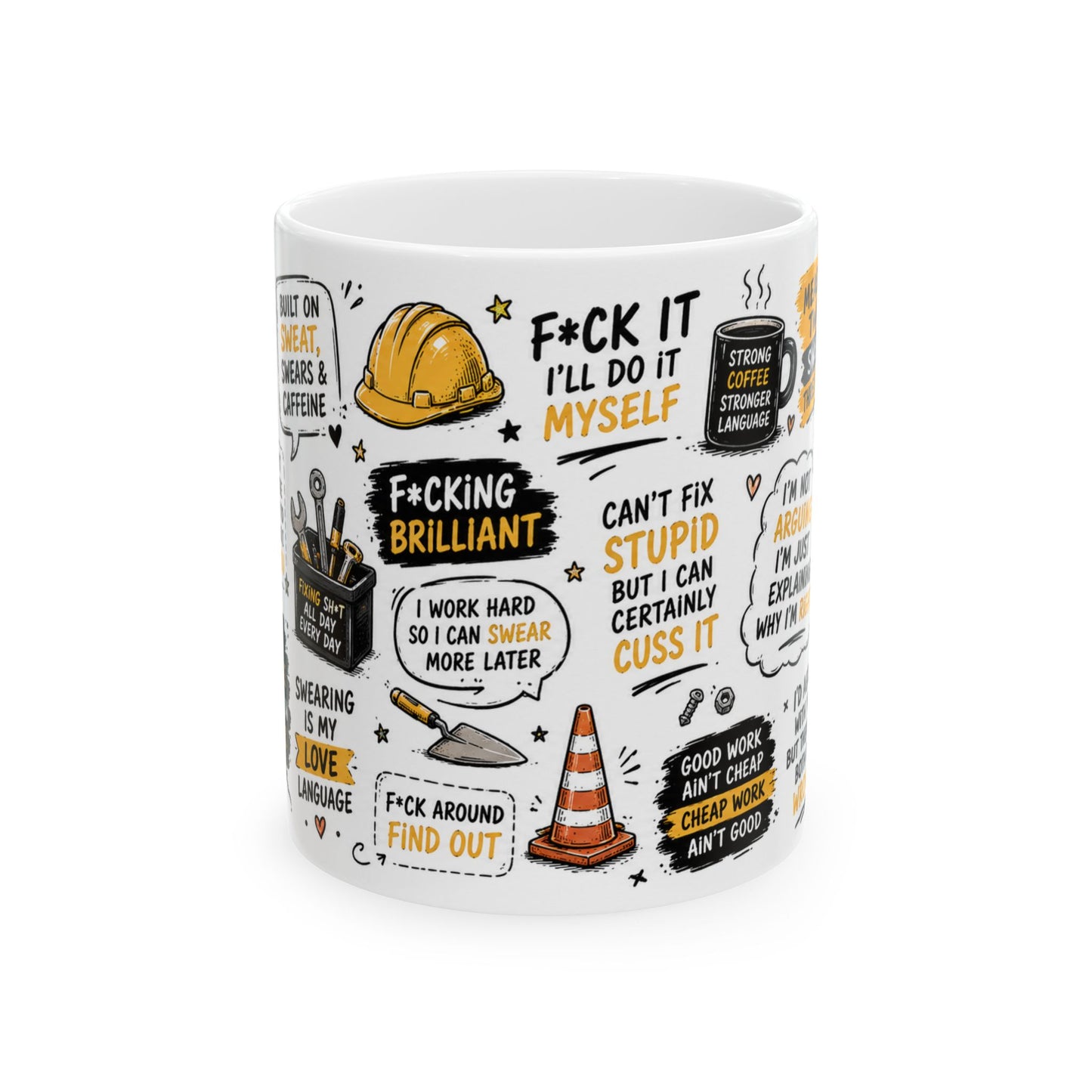 Builders swear word mugs
