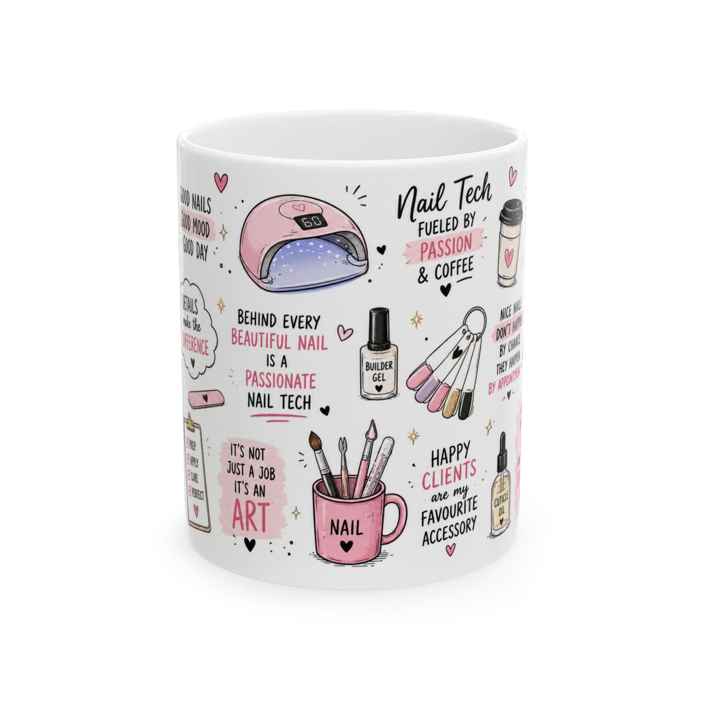 Nail Tech fun quote mugs