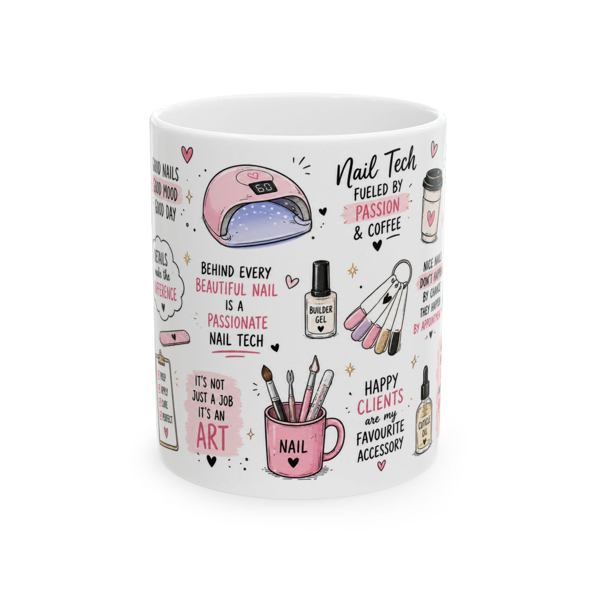 Nail Tech fun quote mugs