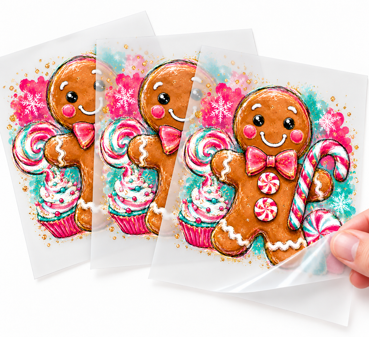 GingerBread DTF transfers Ready to Press