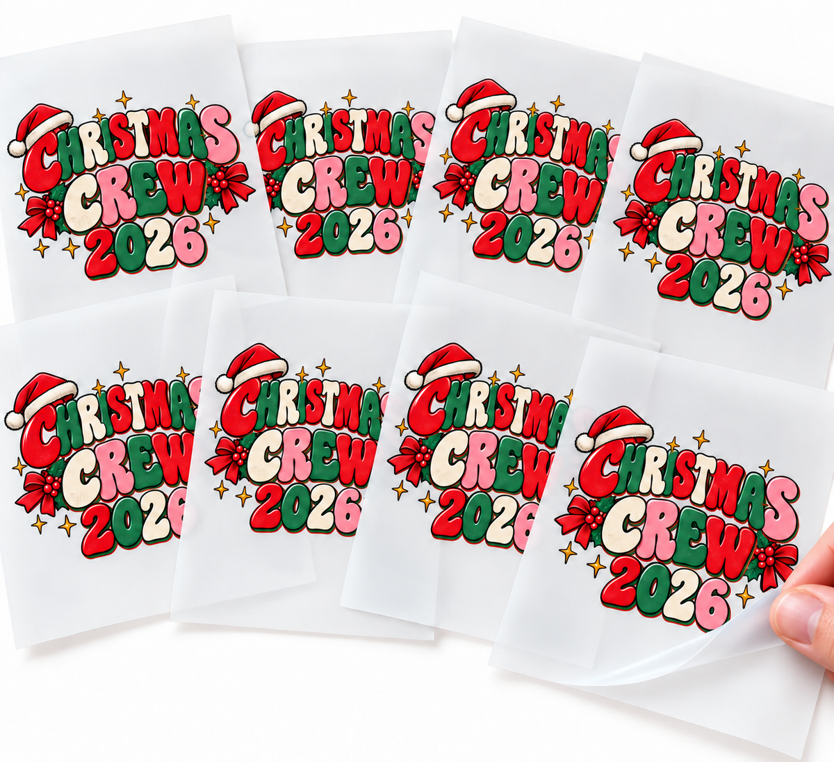 Christmas crew 2026 DTF transfers /ready to press