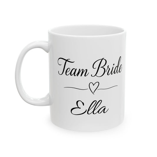 personalised team bride mugs