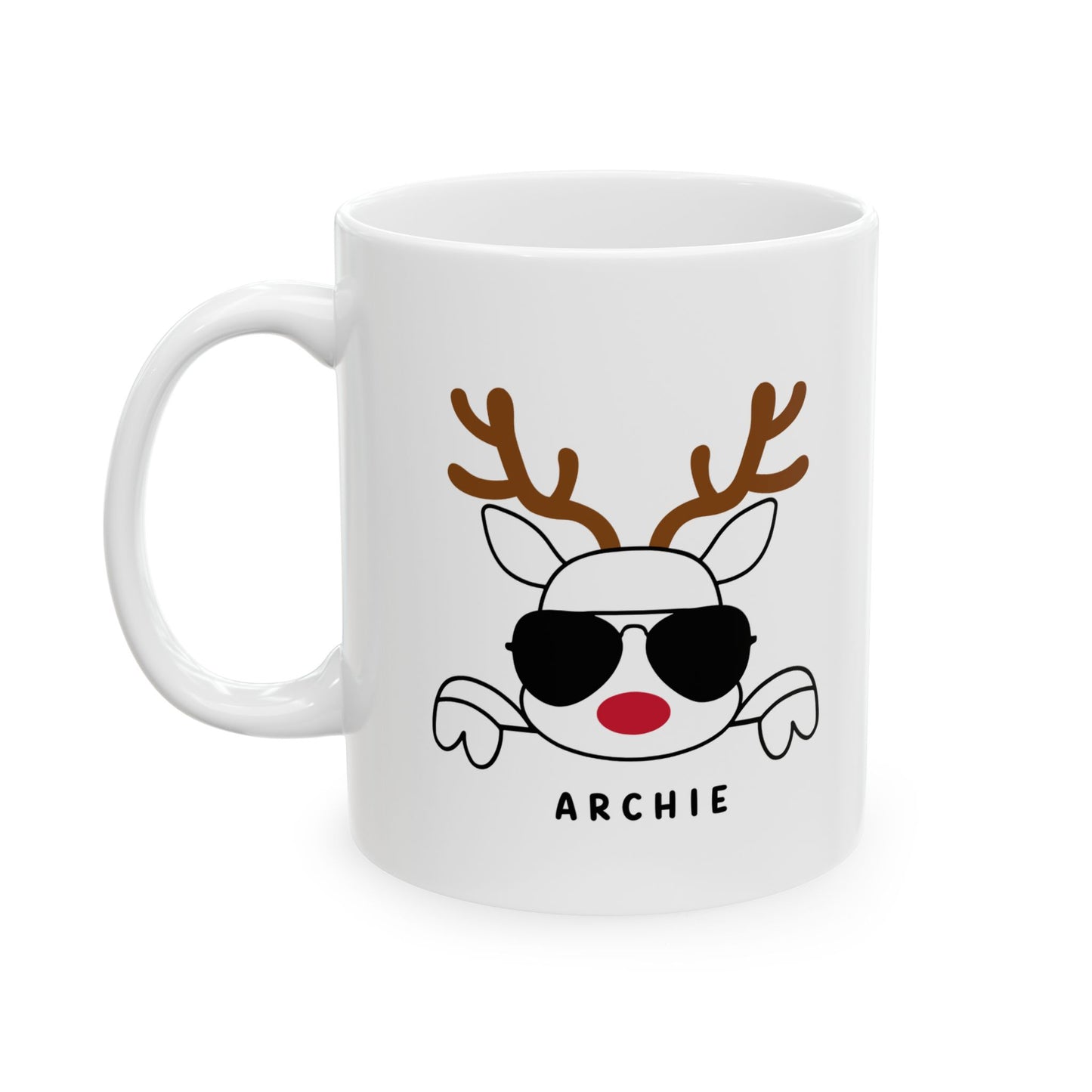 personalised reindeer mug gifts