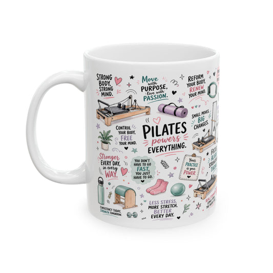 Reformer pilates 11 oz ceramic mug gifts