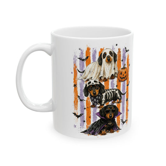 Spooky Sausage dog Halloween mug