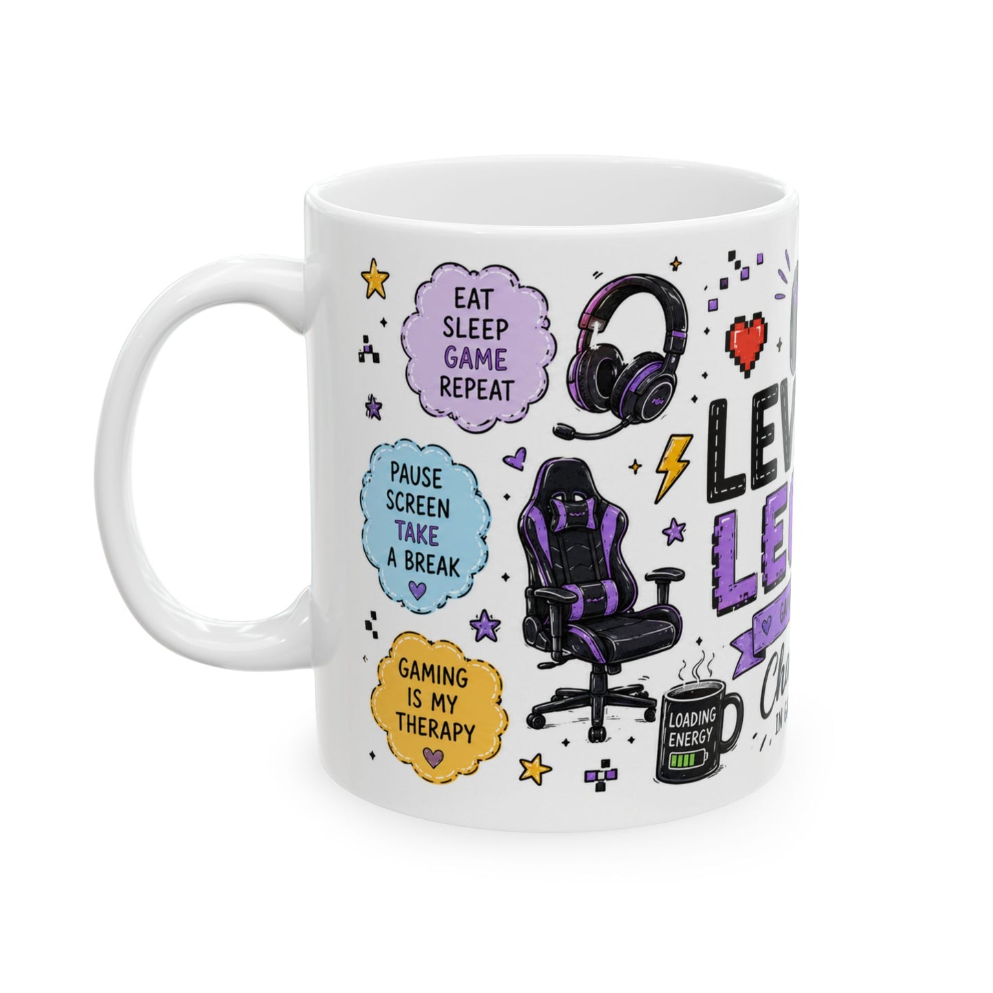 Level Up Legend Gamer 11oz ceramic mugs
